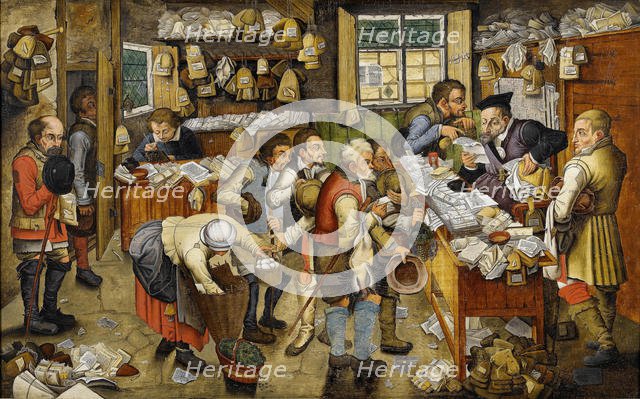 The Payment of the Tithes (known as Village Lawyer), between 1617 and 1622. Artist: Brueghel, Pieter, the Younger (1564-1638)