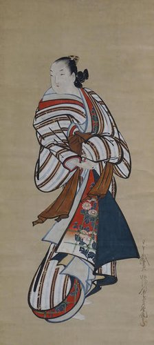 Standing Courtesan Looking Over Her Shoulder, ca. 1715. Creator: Dohan Kaigetsudo.