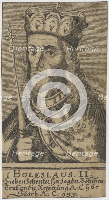 Boleslaus II the Pious, Duke of Bohemia. Creator: Anonymous.