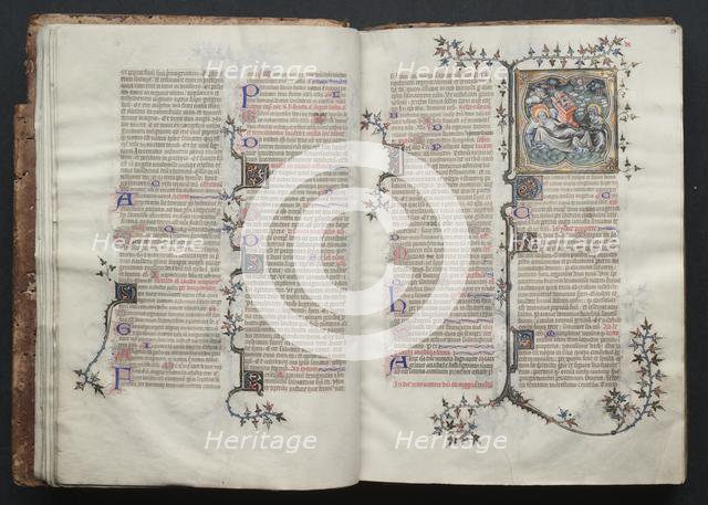The Gotha Missal: Fol. 15v, Text , c. 1375. Creator: Master of the Boqueteaux (French); Workshop, and.
