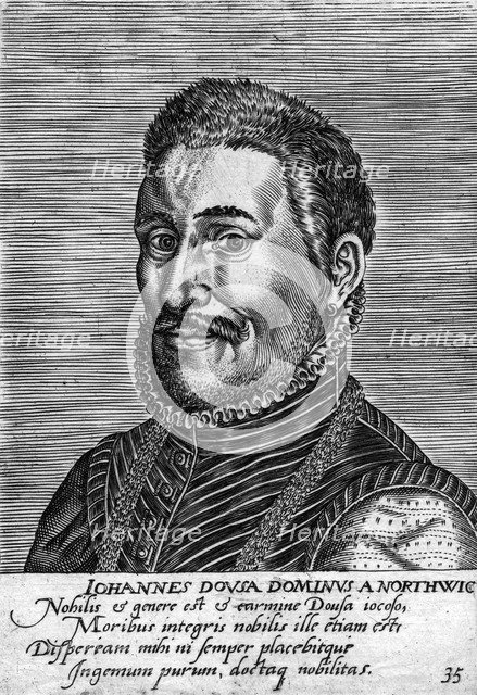 Janus Dousa (1545-1604), Dutch statesman, historian, poet and philologist. Artist: Unknown