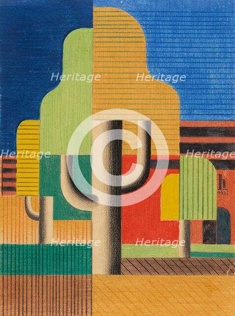 Trees, 1931. Creator: Hoerle, Heinrich (1895-1936).