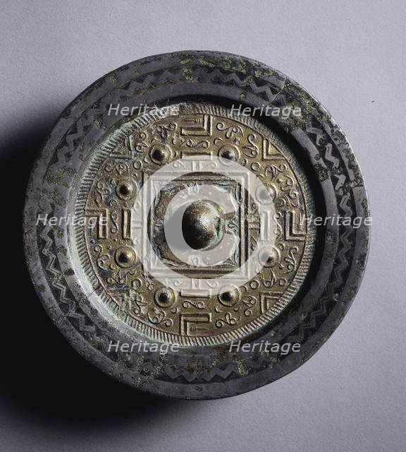 TLV Mirror with Gilt Surface, 2nd century BC. Creator: Unknown.