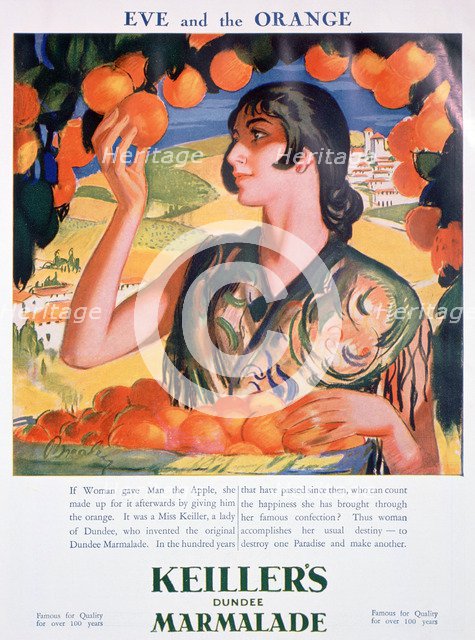 Advert for Keiller's Dundee Marmalade, 1927. Artist: Unknown
