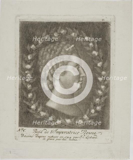 Portrait of Empress Maria Theresa of Austria ca. 1781 Creator: Jean-Etienne Liotard.