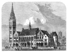 The new townhall, Rochdale, 1871. Creator: Unknown.