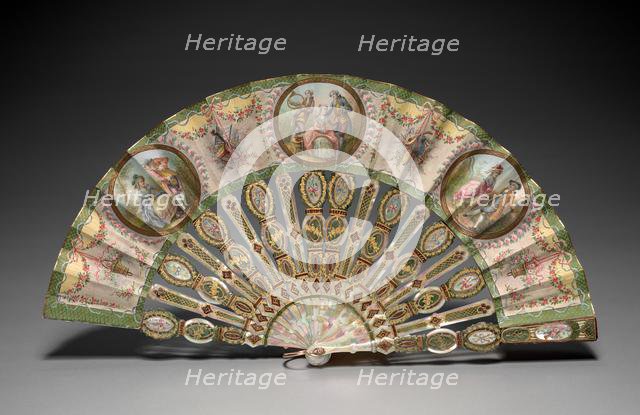 Fan, c. 1850-1870. Creator: Marie Gallois (French); Tiffany & Co. (American, New York, est. 1837).