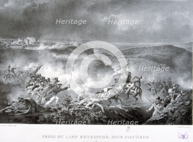 Reign of Charles IV (1748-1819), taking of Figueras (Girona) by French troops on 17th November 17…