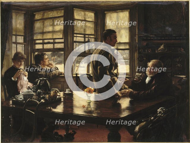 Parable of the prodigal Son: the Departure, 1880. Creator: Tissot, James Jacques Joseph (1836-1902).