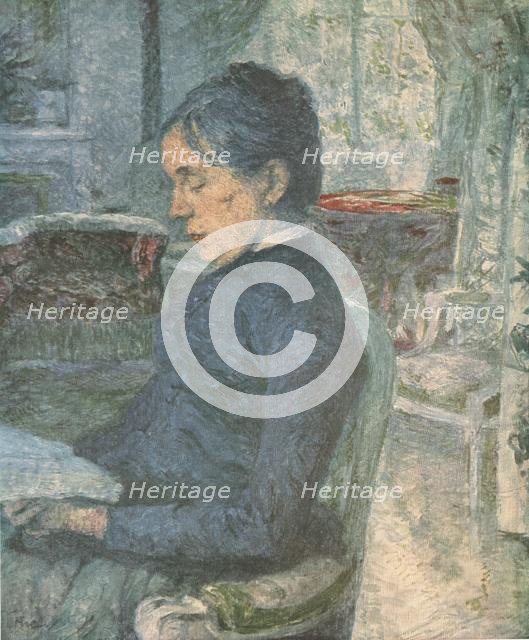 'Portrait of the Artist's Mother Reading', 1881, (1952). Creator: Henri de Toulouse-Lautrec.
