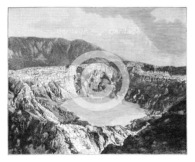'One of the Three Craters of Poas', c1890. Artist: Unknown