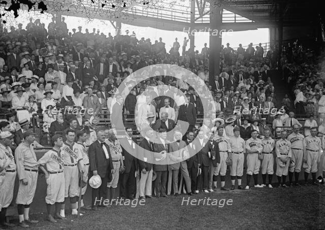 Baseball, Congressional - Teams And Crowd: Byrnes, James Francis, Rep. from South Carolina..., 1917. Creator: Harris & Ewing.