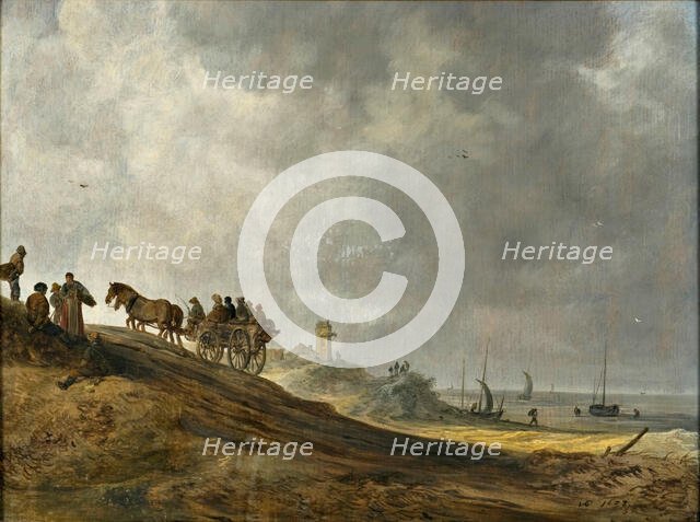 View on the Beach, 1638. Creator: Jan van Goyen.