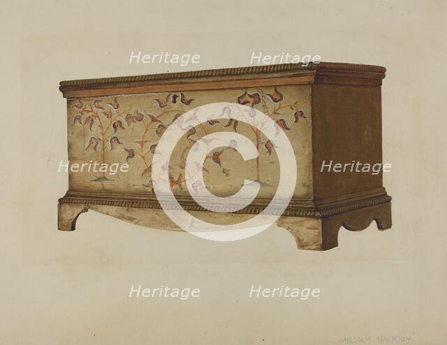 Pa. German Chest, c. 1936. Creator: Malcolm Hackney.