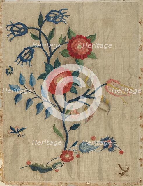 Bed Canopy Detail, c. 1937. Creator: Mildred E Bent.