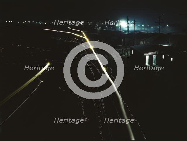 Activity in the Santa Fe R.R. yard, Los Angeles, Calif. , 1943. Creator: Jack Delano.