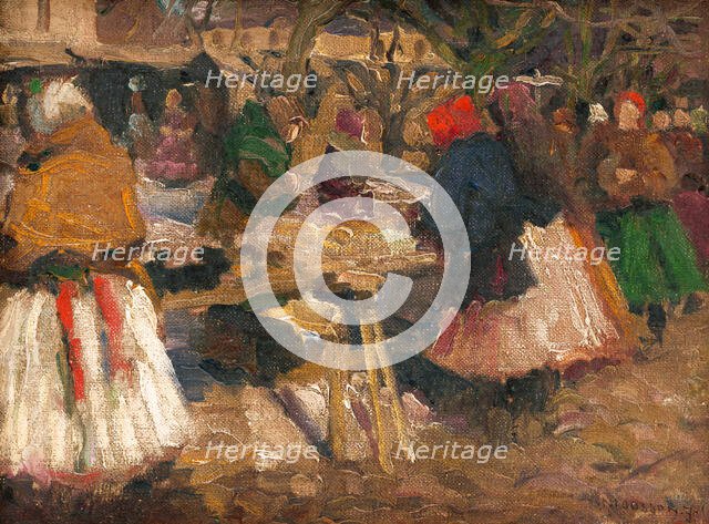 Market, around 1935. Creator: Teodor Jozef Mousson.