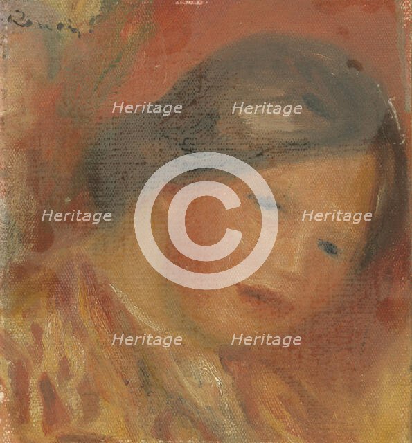 Tête de femme, 1917. Creator: Pierre-Auguste Renoir.