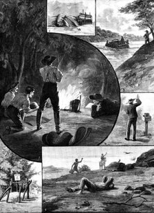 A Ride Across Australia - sketches by Mr. A. J. Vogan, 1890. Creator: P Naumann.