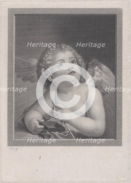 Cupid feeling the point of an arrow, 1790. Creator: Johann Friedrich Bause.