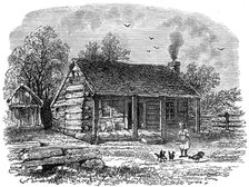 The early home of Abraham Lincoln, Gentryville, Indiana, 19th century. Artist: Unknown