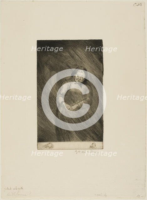 The Old Chatterer, 1902. Creator: Theophile Alexandre Steinlen.