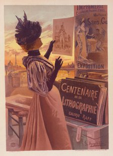 Affiche pour l'Exposition du "Centenaire de la Lithographie"., c1897. Creator: Frederic Hugo d' Alesi.
