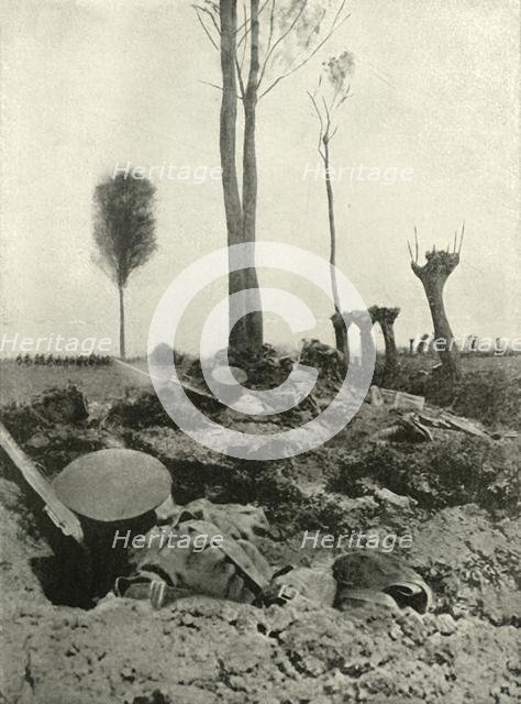 'Awaiting the Attack', (1919).  Creator: Unknown.