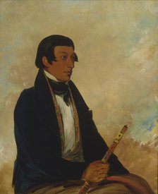 Kee-món-saw, Little Chief, a Chief, 1830. Creator: George Catlin.