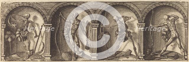 Les divers pourtraicts et figures VII, c. 1600. Creator: Master AD.