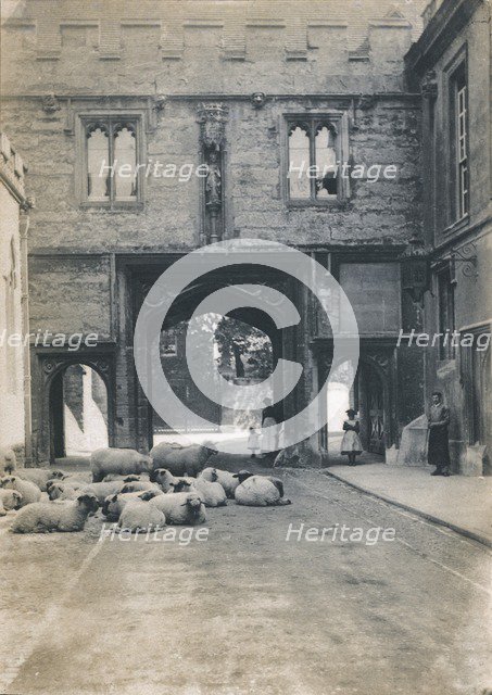 Abbey Gate, Abingdon, Oxfordshire, c1880s(?). Artist: Unknown.