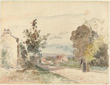 The Road from Versailles to Louveciennes, c. 1872. Creator: Camille Pissarro.