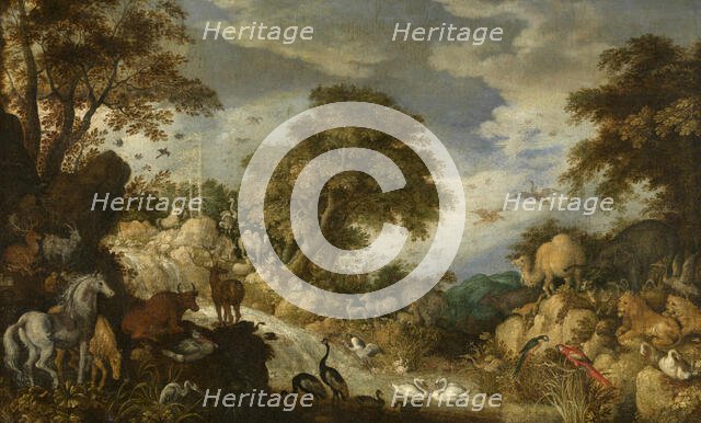 Orpheus and the Animals, 1617. Creator: Roelandt Savery.