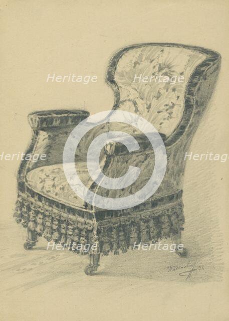 Study of an armchair, 1931. Creator: Eugen Wallachy.