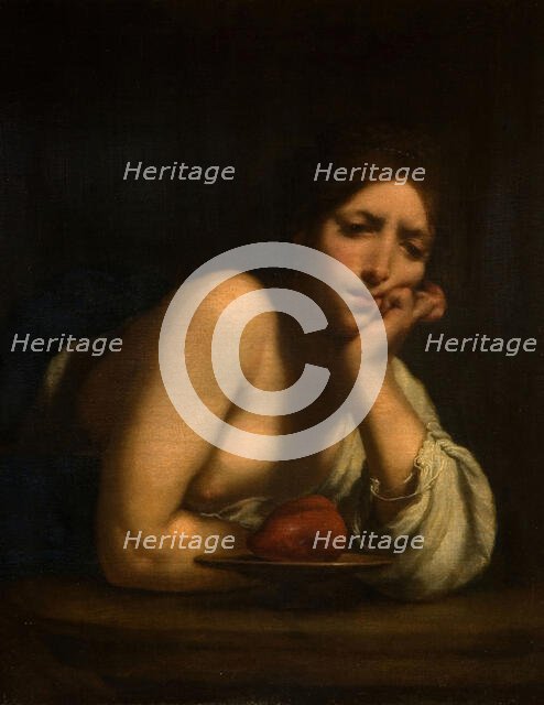 Sigismunda with the Heart of Guiscardo, 1645.  Creator: Francesco Furini.