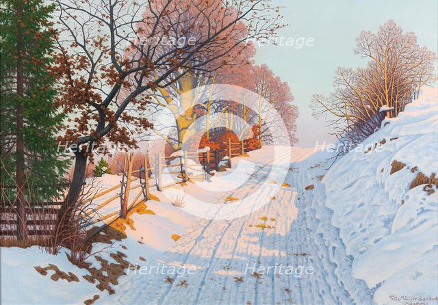 Sunny winter path. Creator: Müller-Landeck, Fritz (1865-1942).