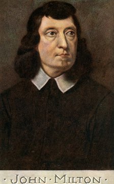 John Milton (1608-1674), English poet, early 20th century.Artist: CW Quinnell