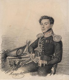 Portrait of Sergei Alexandrovich Kokoshkin (1795-1861), 1820. Creator: Hampeln, Carl, von (1794-after 1880).
