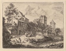 Square in Front of an Inn. Creator: Anthonie Waterloo.