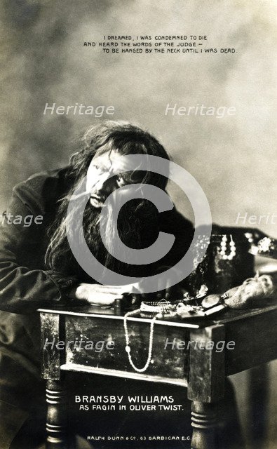 Bransby Williams (1870-1961), British actor, early 20th century.Artist: Ralph Dunn & Co.