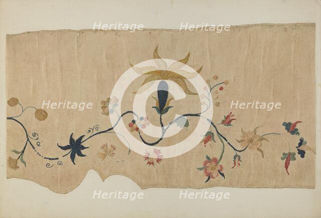 Valance (Detail), c. 1941. Creator: Marion Gaylord.