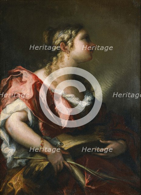 Saint Catherine of Alexandria. Artist: Pellegrini, Giovanni Antonio (1675-1741)