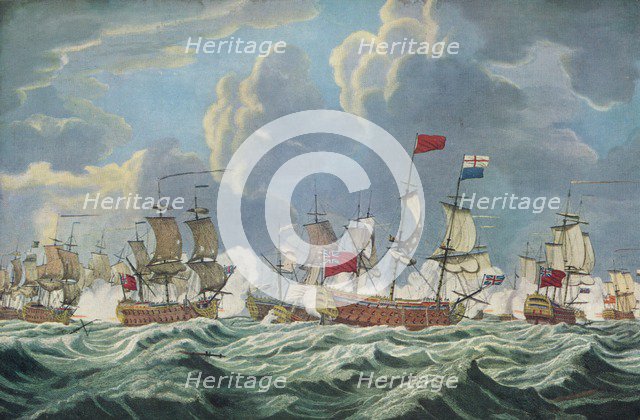 'Battle of Quiberon Bay', c1765. Artist: Francis Swaine.