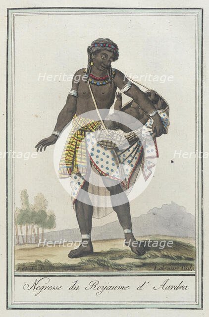 Costumes de Différents Pays, 'Negresse du Roÿaume d'Aardra', c1797. Creators: Jacques Grasset de Saint-Sauveur, LF Labrousse.