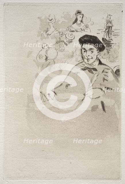 Frontispiece for an edition of Les Ballades by Theodore de Banville. Creator: Edouard Manet (French, 1832-1883).