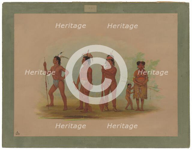 Klatsop Indians, 1855/1869. Creator: George Catlin.