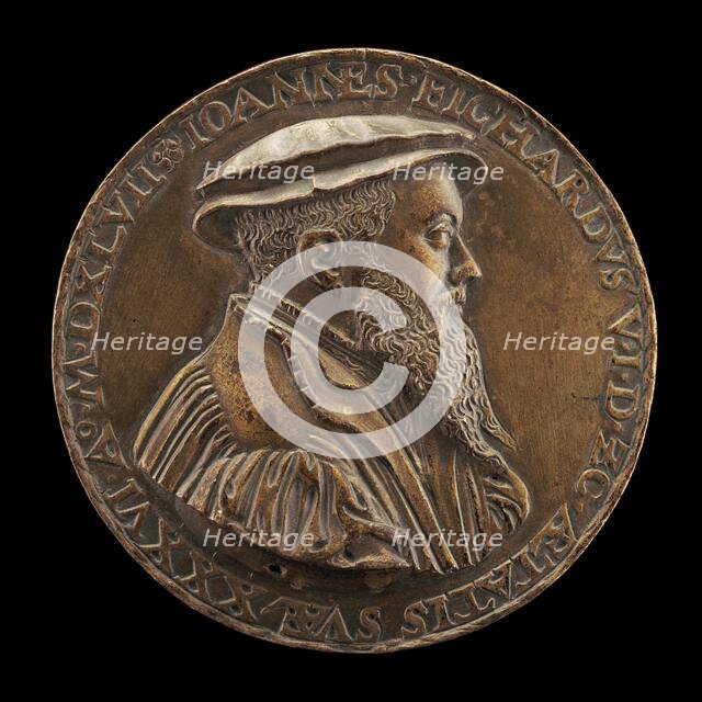 Johann Fichard, 1512-1581, Syndic of Frankfurt am Main [obverse], 1547. Creator: Hans Bolsterer.