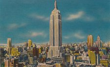 'Midtown Skyline Showing Empire State Building, New York City', c1940s. Artist: Unknown.