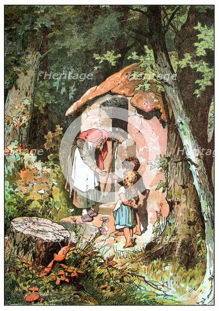 Illustration for "Hansel and Gretel" by Brothers Grimm, c1899. Creator: Zick, Alexander (1845-1907).