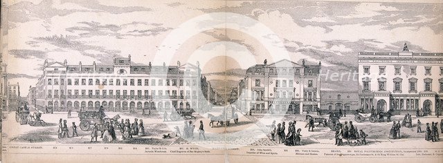 Panorama of London, 1849. Artist: George C Leighton